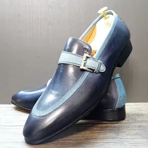 Monk Strap Genuine Leather Loafers