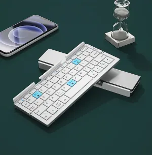 Multi-Device Connection Mini Foldable Bluetooth Keyboard