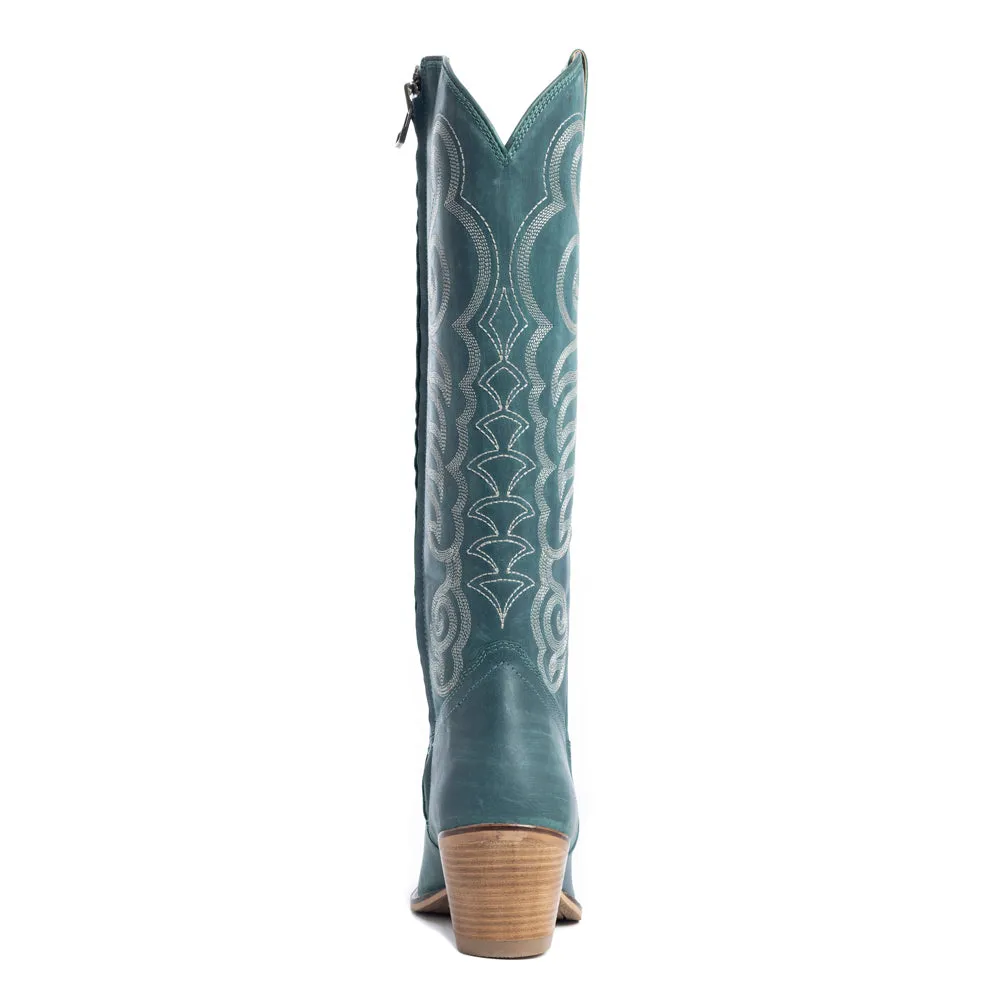 Nalejandra Boots in Deep Turquoise