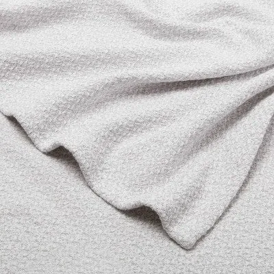 New - Twin/Twin XL 100% Cotton Bed Blanket Gray - Threshold