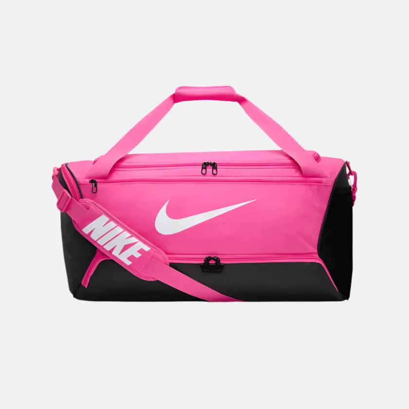 Nike Brasilia 9.5 Training Duffel Bag 60L -Laser Fuchsia/Black/White