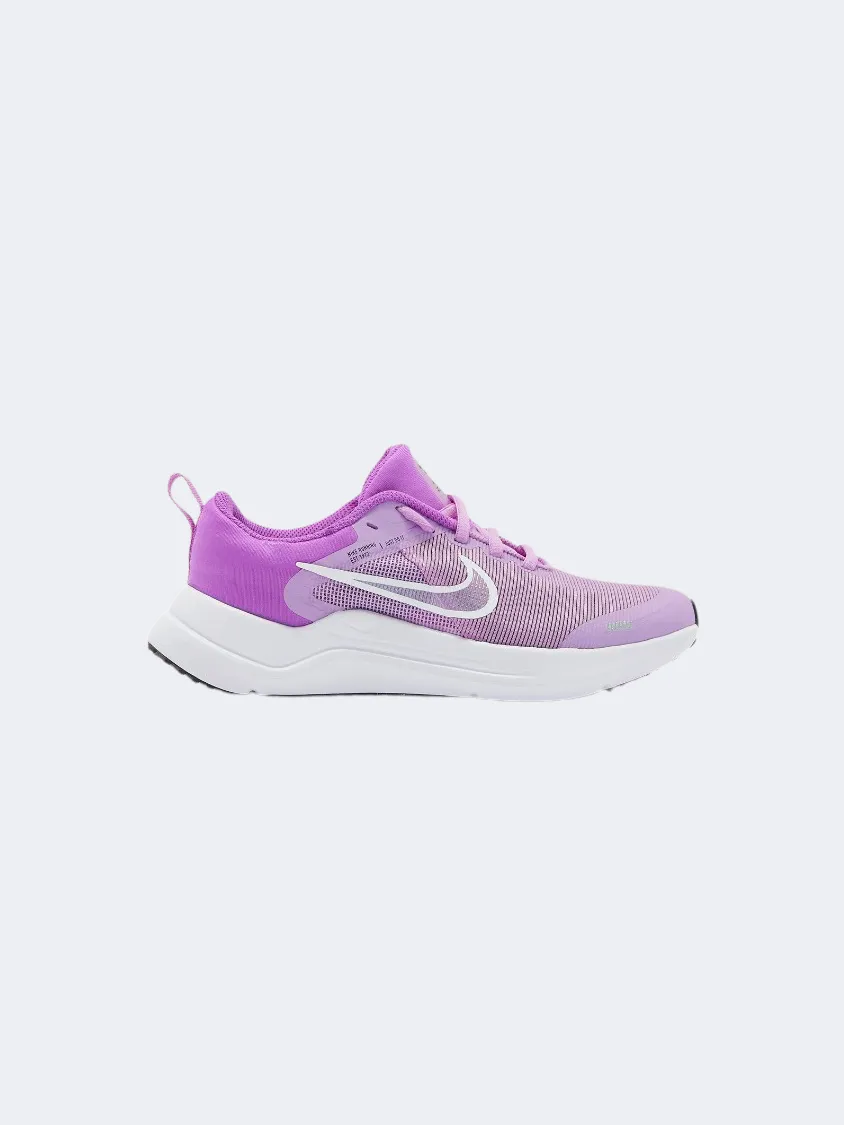 Nike Downshifter 12 Gs-Girls Running Shoes Fushia/White