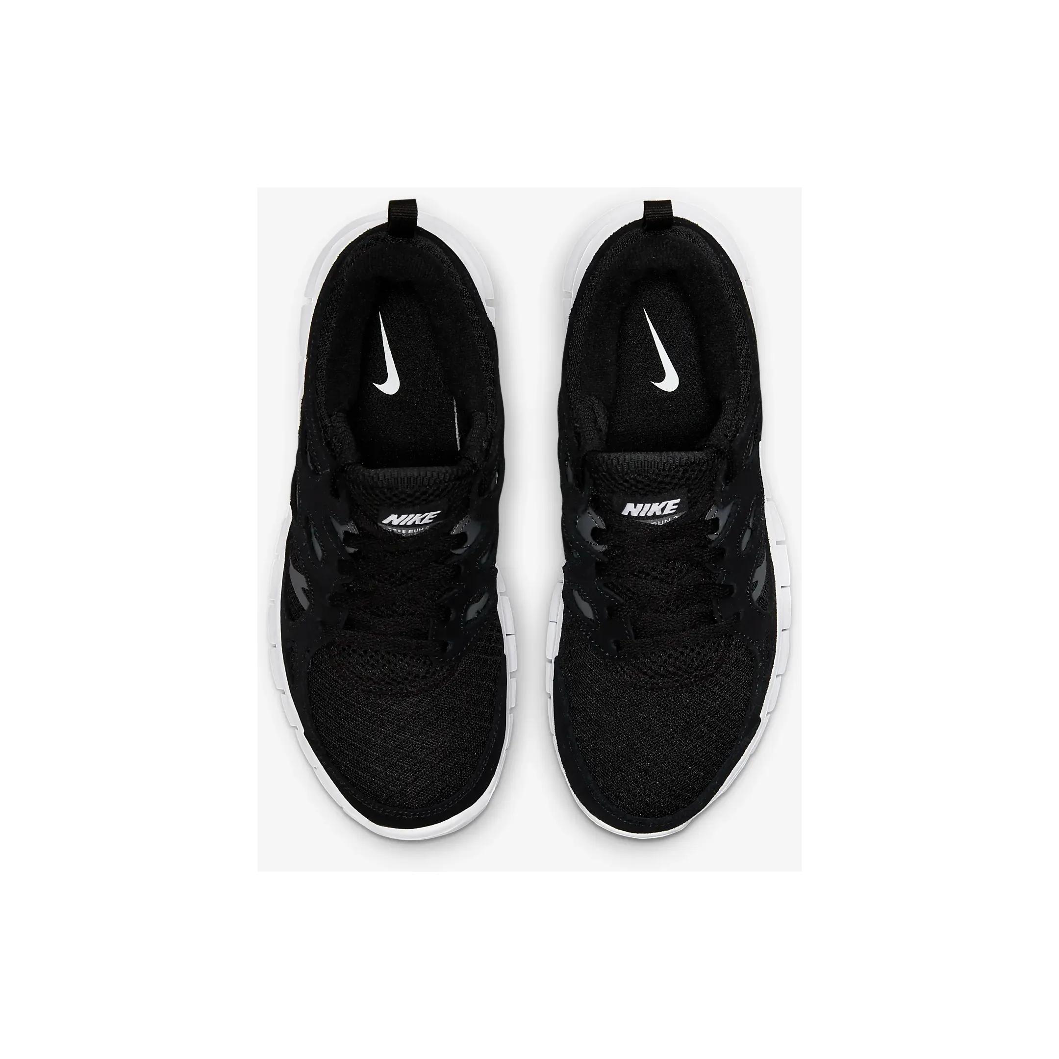 Nike Kid's Free Run 2 Shoes - Black / Dark Grey / White