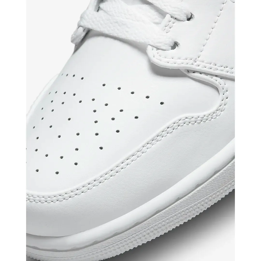 Nike Men's Air Jordan 1 Low Shoes - All White