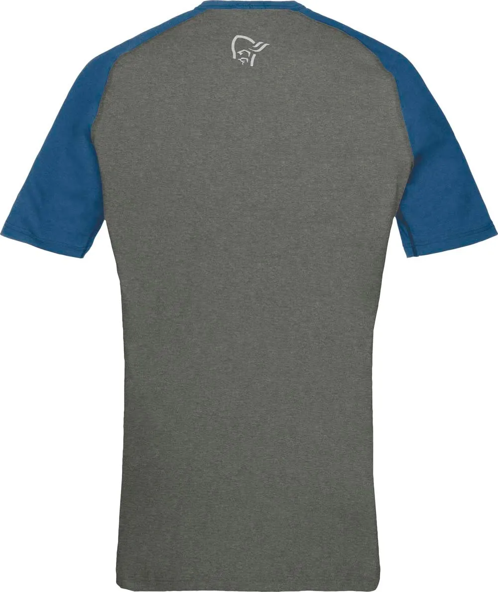 Norrøna Men&#x27;s Fjørå Equaliser Lightweight T-Shirt  Mykonos Blue/Castor Grey | Buy Norrøna Men&#x27;s Fjørå Equaliser Lightweight T-Shirt  Mykonos Blue/Castor Grey here | Outnorth