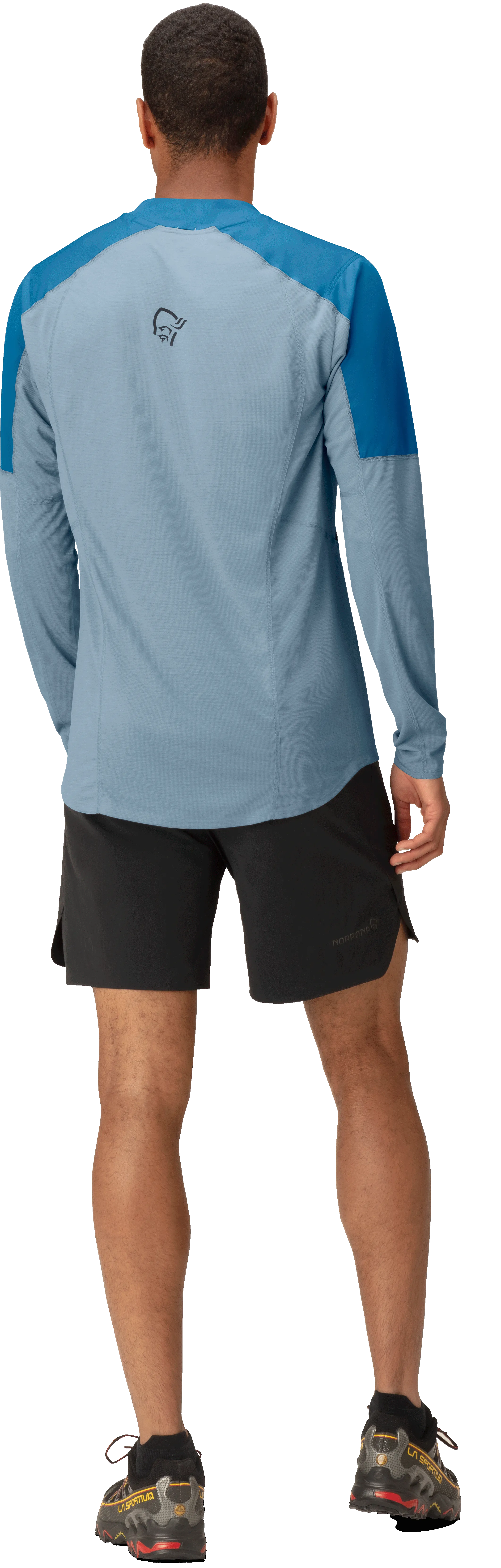 Norrøna Men&#x27;s Senja Equaliser Lightweight Long Sleeve Mykonos Blue | Buy Norrøna Men&#x27;s Senja Equaliser Lightweight Long Sleeve Mykonos Blue here | Outnorth