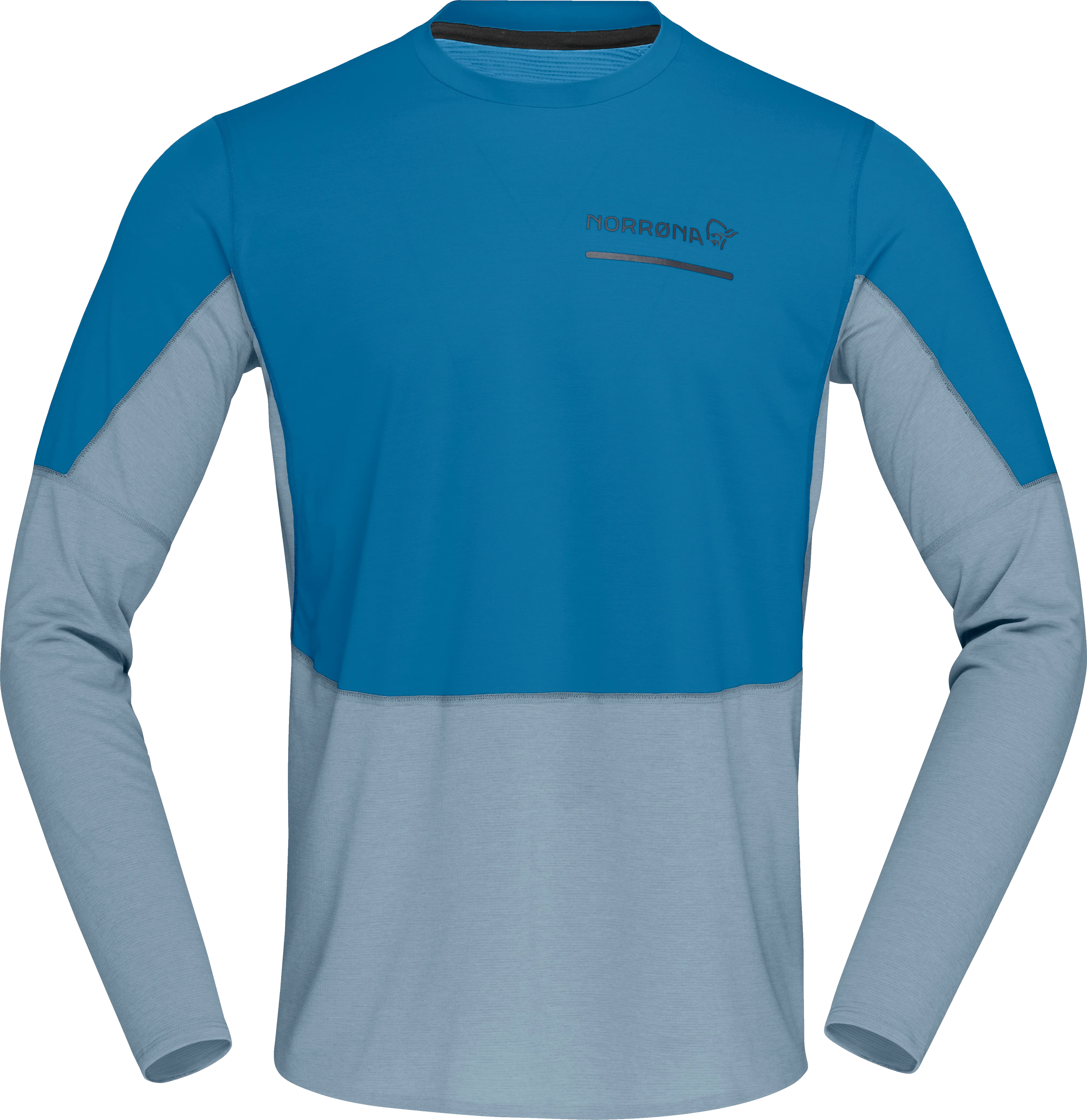 Norrøna Men&#x27;s Senja Equaliser Lightweight Long Sleeve Mykonos Blue | Buy Norrøna Men&#x27;s Senja Equaliser Lightweight Long Sleeve Mykonos Blue here | Outnorth