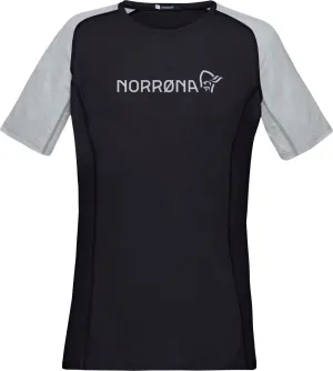 Norrøna Women&#x27;s Fjørå Equaliser Lightweight T-Shirt Caviar/Light Grey | Buy Norrøna Women&#x27;s Fjørå Equaliser Lightweight T-Shirt Caviar/Light Grey here | Outnorth