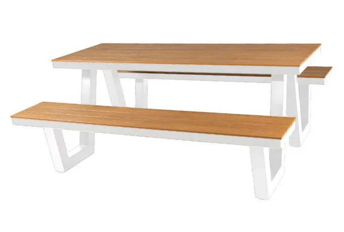 Onyx Picnic Table & Bench Set - 220cm