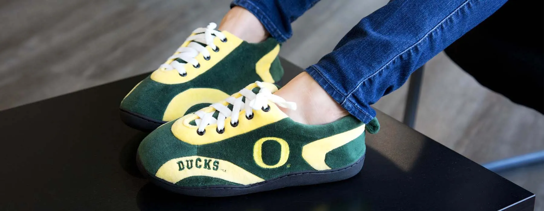 Oregon Ducks All Around Rubber Soled Slippers