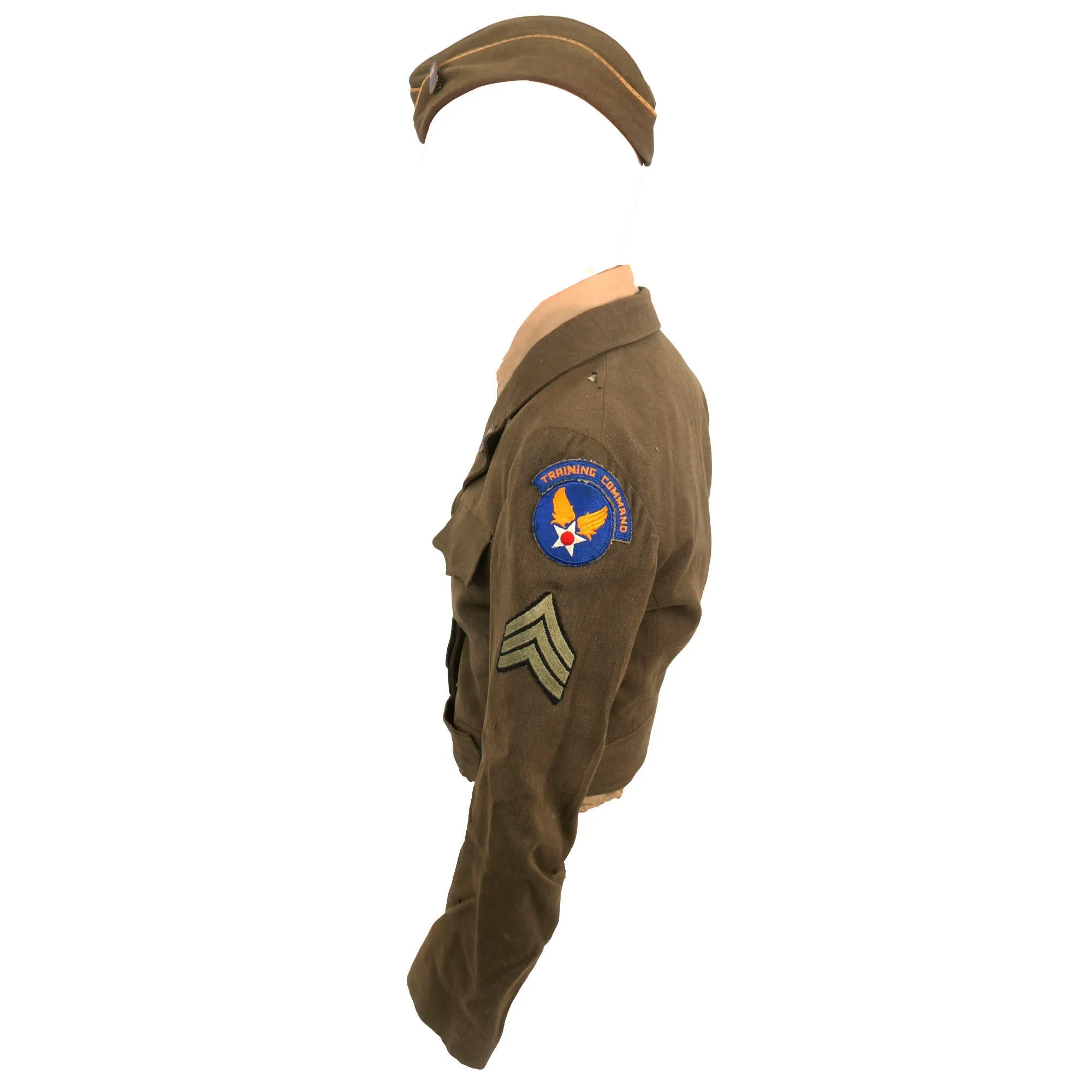 Original U.S. WWII Named Women’s Army Auxiliary Corps Uniform & Guidon Grouping - Ruth Tezuka