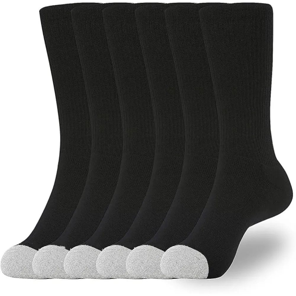 Pack Of 6 Festive And Classic Cushioned Socks Set