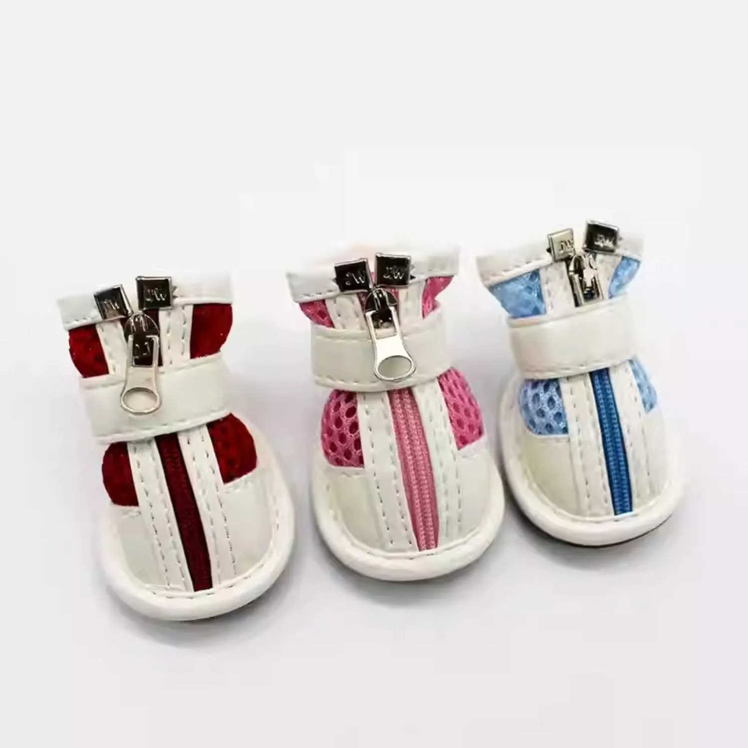 Pawrence Breathable French Bulldog Booties with Magic Tape Straps