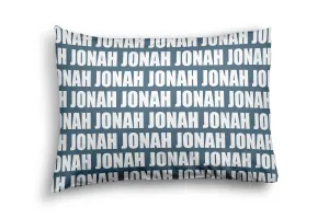 PERSONALIZED NAME PILLOW SHAM - BOLD (JEWEL COLOR OPTIONS)