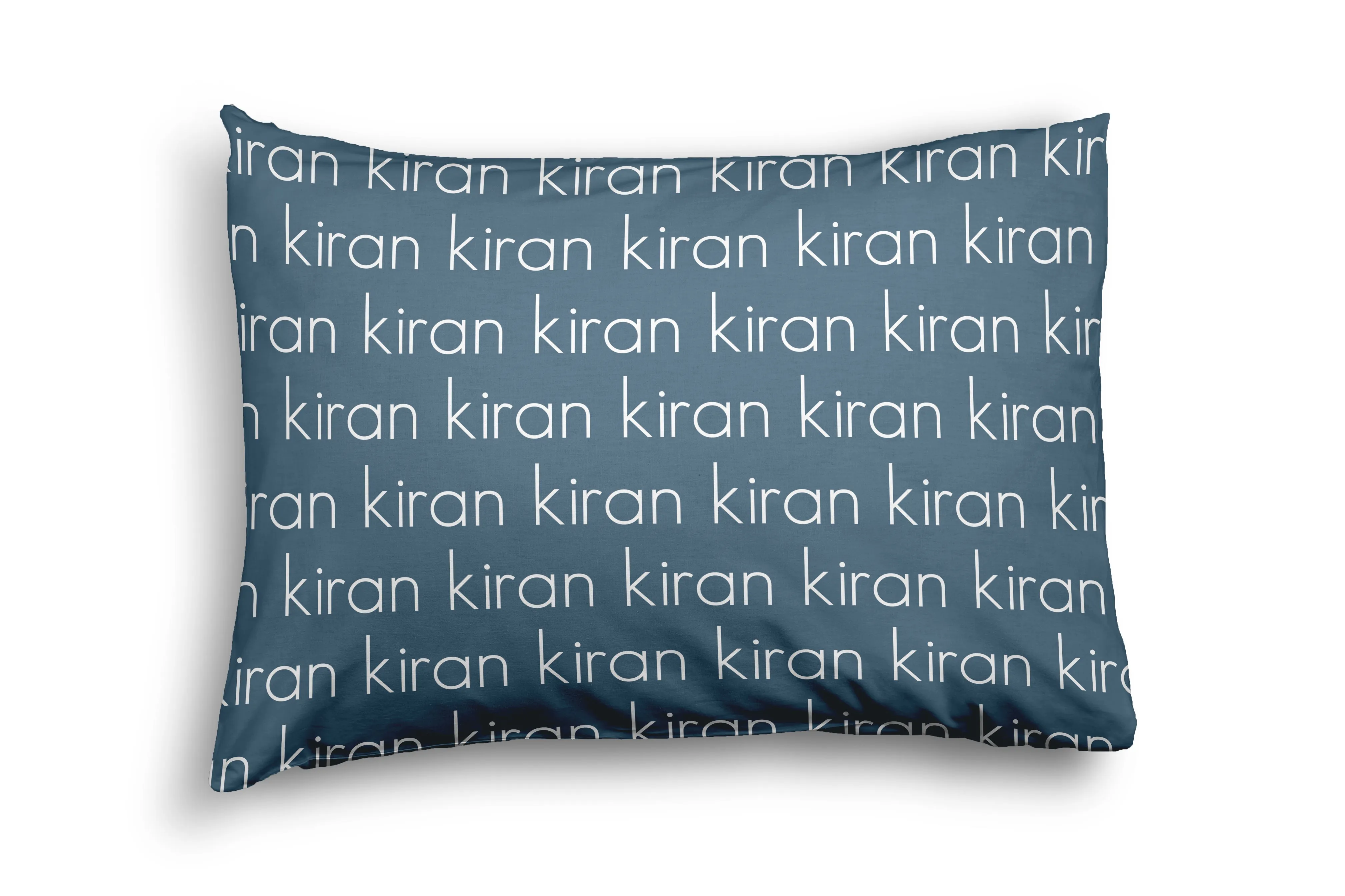 PERSONALIZED NAME PILLOW SHAM - LIGHT (JEWEL COLOR OPTIONS)