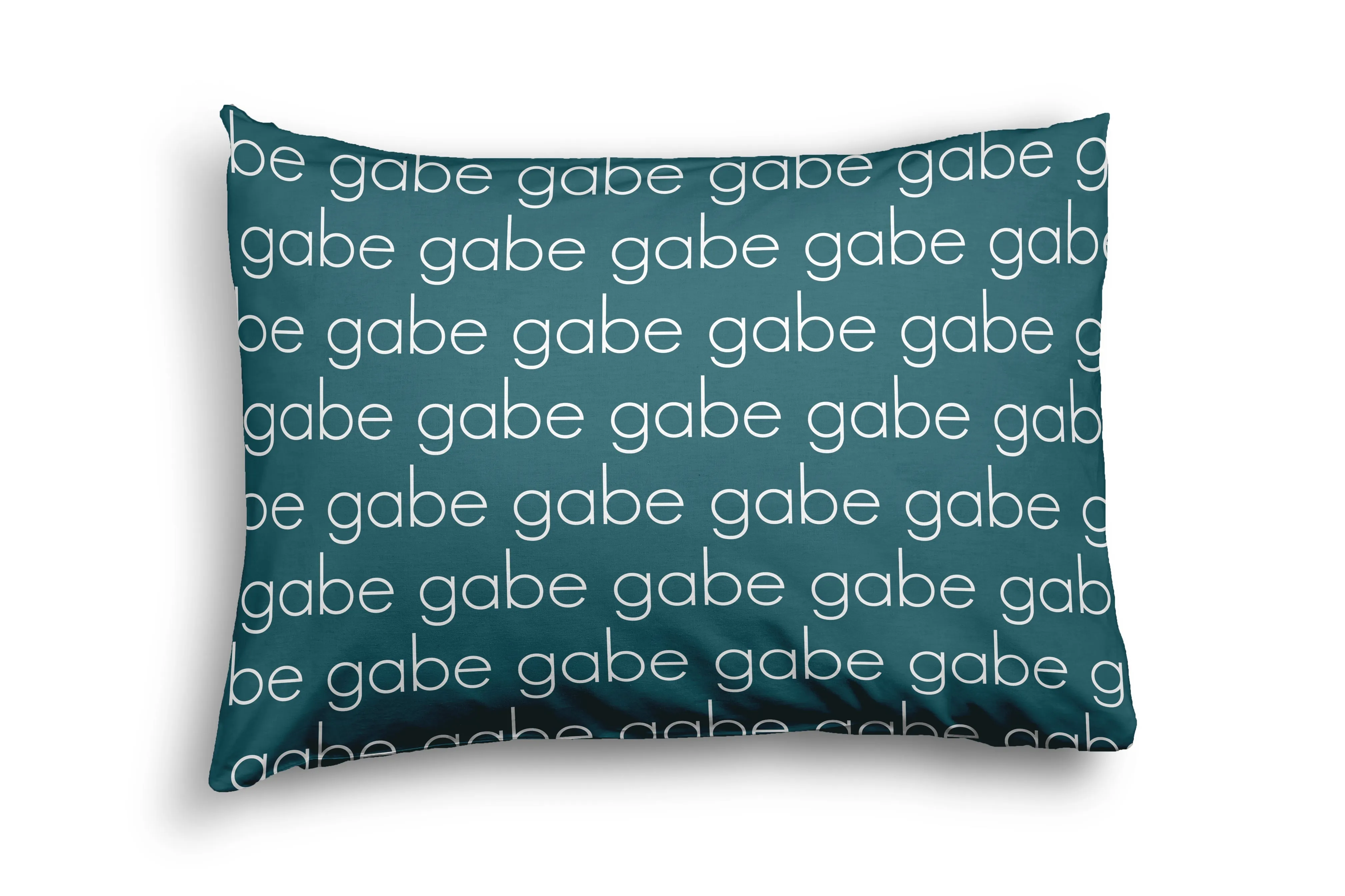 PERSONALIZED NAME PILLOW SHAM - LIGHT (JEWEL COLOR OPTIONS)