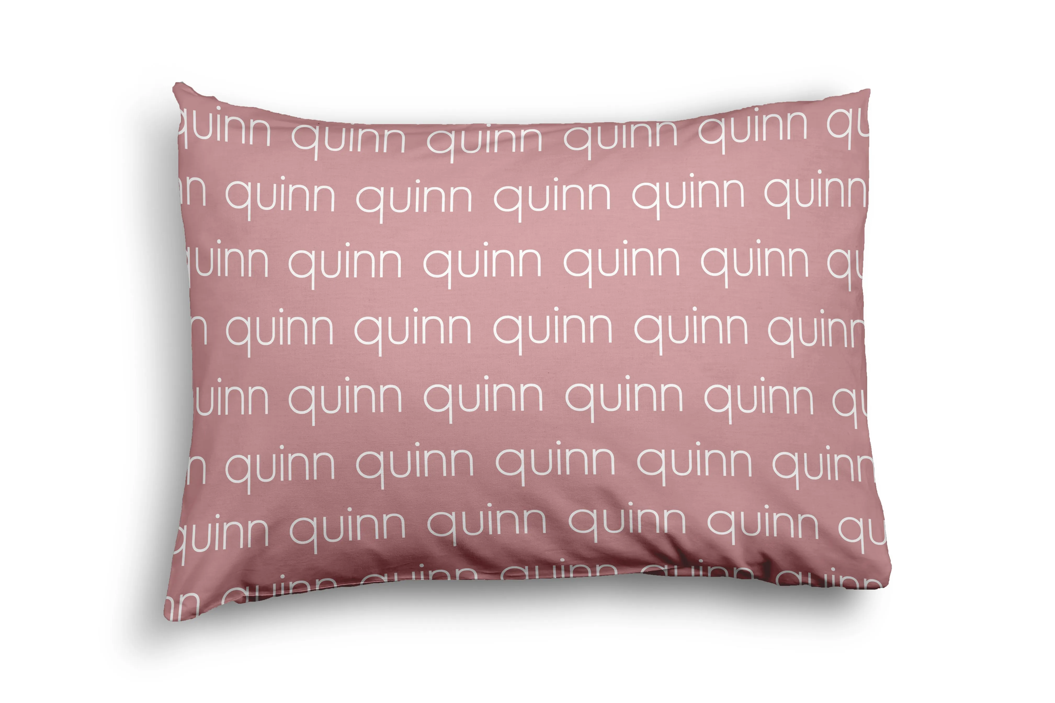 PERSONALIZED NAME PILLOW SHAM - LIGHT (JEWEL COLOR OPTIONS)