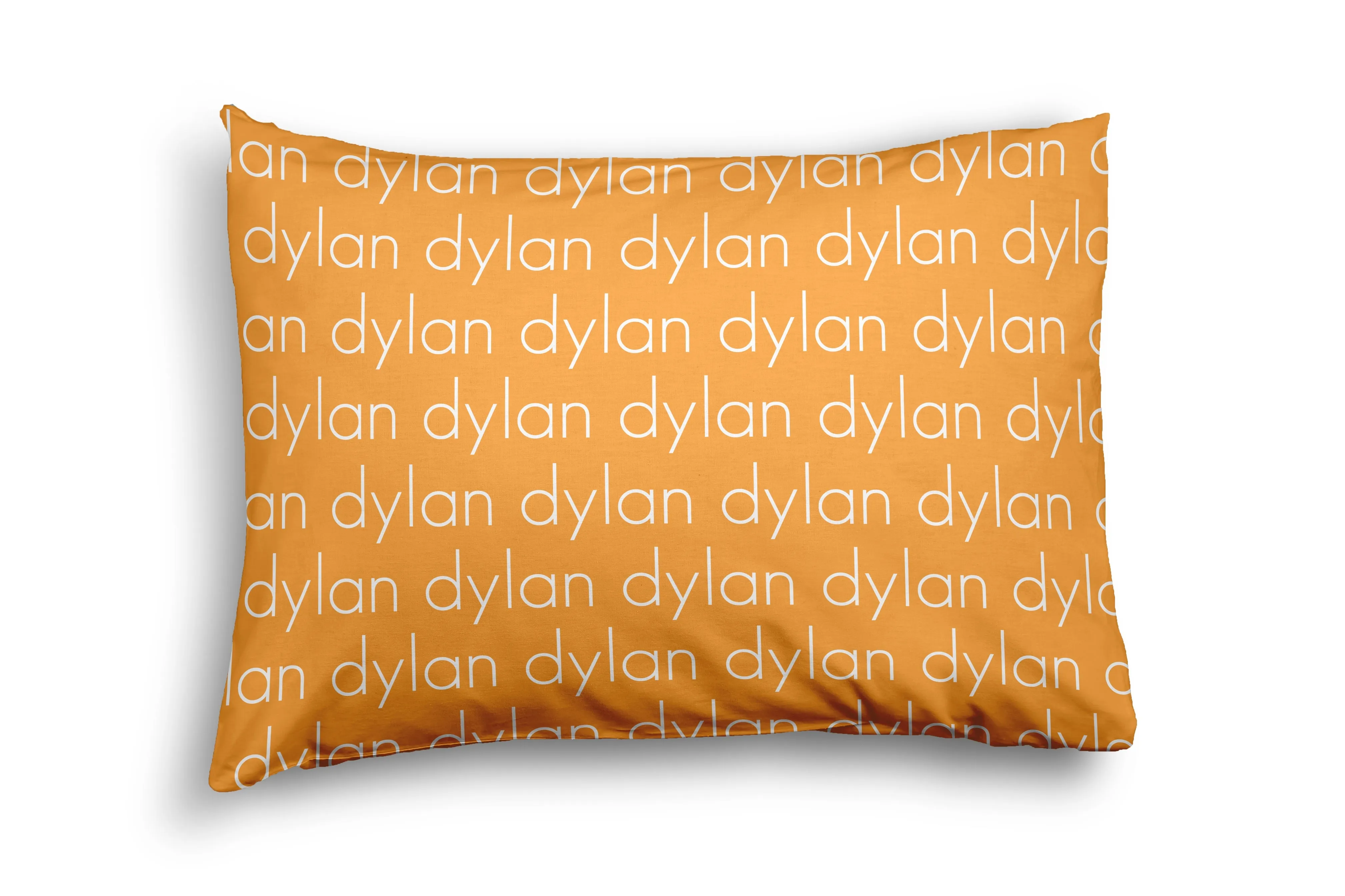 PERSONALIZED NAME PILLOW SHAM - LIGHT (JEWEL COLOR OPTIONS)