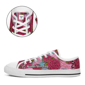 Personalized Valentine's Sneaker, Custom Canvas  Low Top Shoes, Comfortable Shoes,7219-23025001