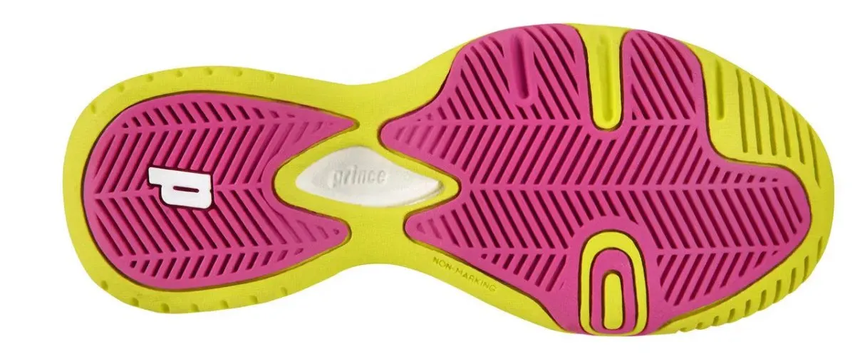 Prince T22 Pink/Yellow Junior Tennis Shoes