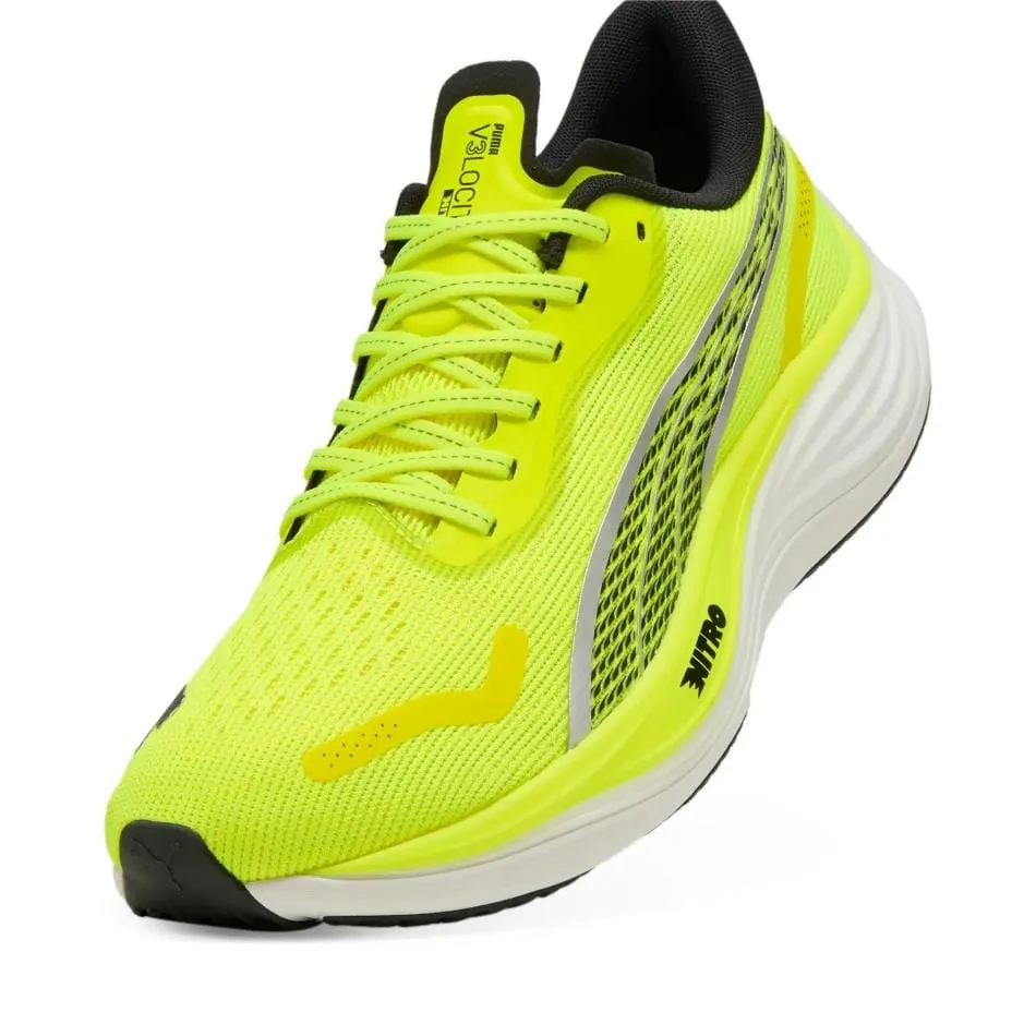 Puma Men's Velocity NITRO 3 Running Shoes in Yellow Alert/PUMA Black SS25