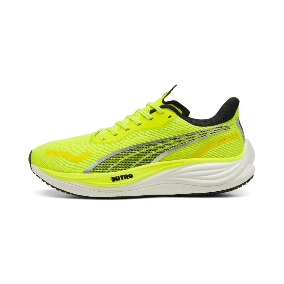 Puma Men's Velocity NITRO 3 Running Shoes in Yellow Alert/PUMA Black SS25