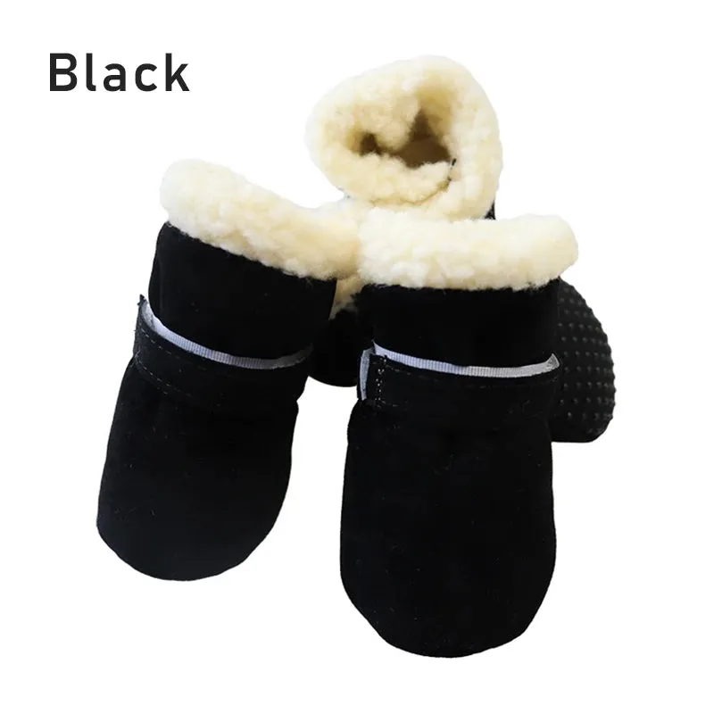 Puppy Anti-Slip Shoes | Candy Colors Pet Dog Shoes | Waterproof Boots Socks for Small Dogs | Chihuahua Winter Snow Booties | 4pcs/set