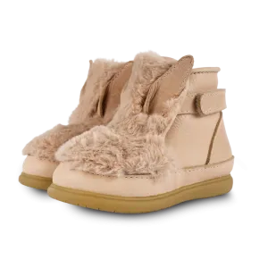 Roumi Shoes | Fluffy Bunny | Warm Beige Soft Faux Fur