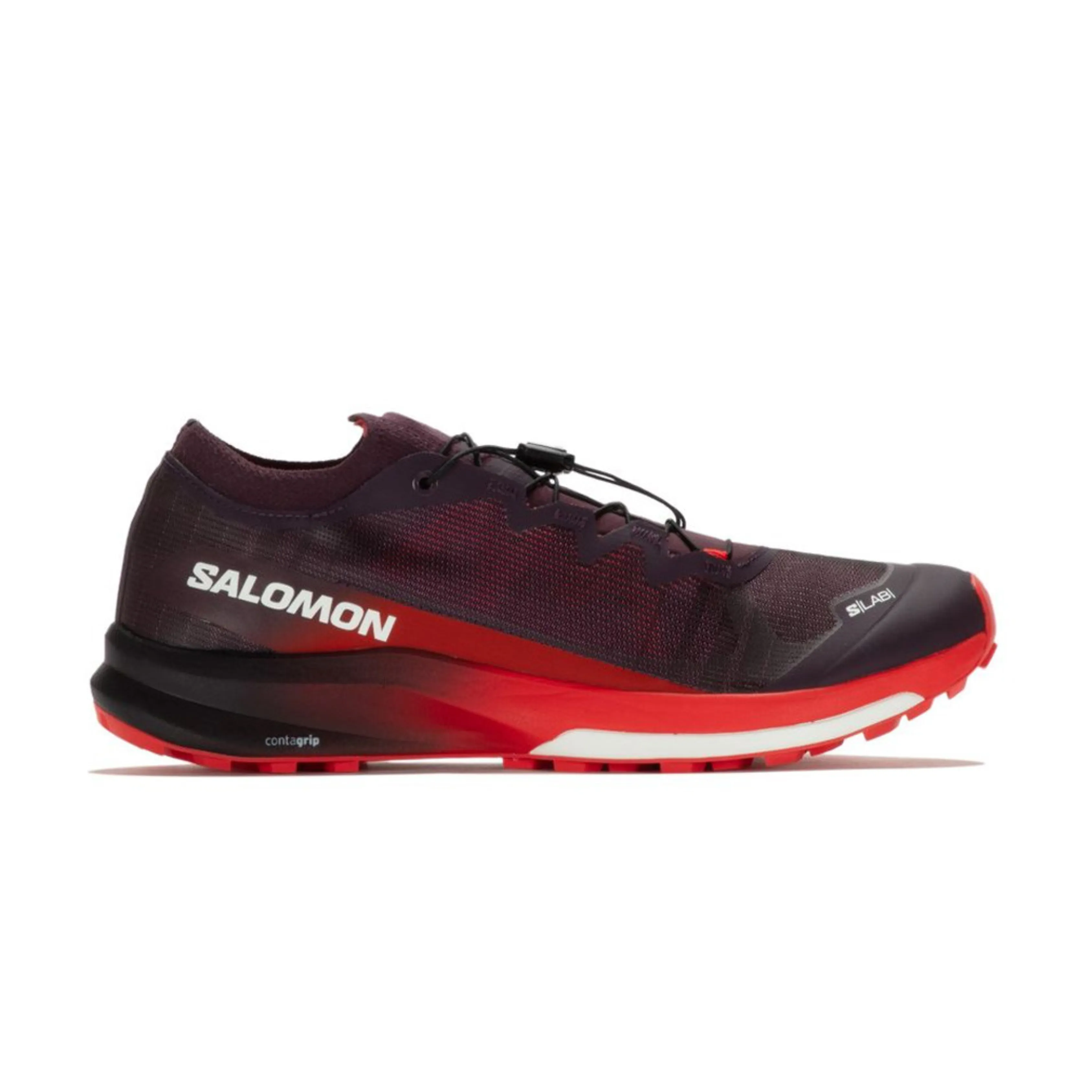 Salomon Unisex's S/LAB Ultra 3 V2 Trail Running Shoes (Plum Perfect/Fiery Red/White)