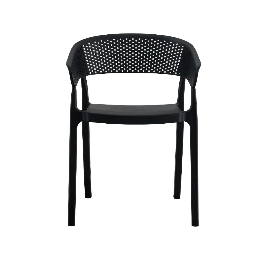 Santacruz Outdoor Black Cafe Bistro Chair