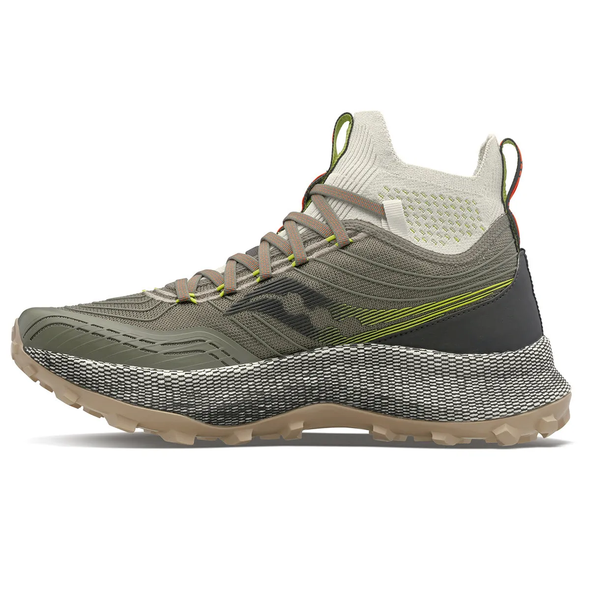 Saucony Endorphin Trail Mid Mens | Olive/black