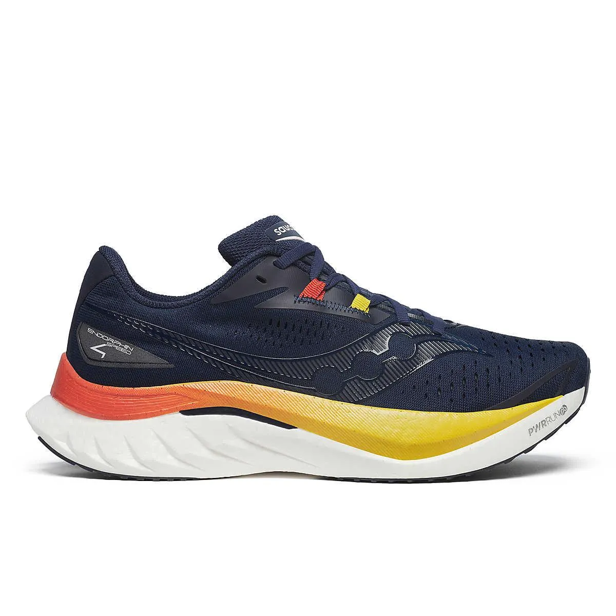 Saucony Men's Endorphin Speed 4 Running Shoe Navy/Spice