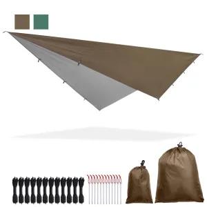 TheLAShop 10x13ft Waterproof Camping Tarp Lightweight UV50  PU3,000mm