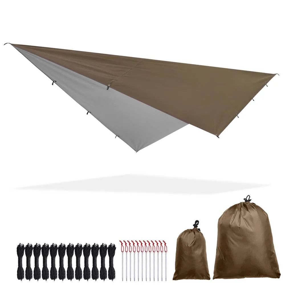 TheLAShop 10x13ft Waterproof Camping Tarp Lightweight UV50  PU3,000mm