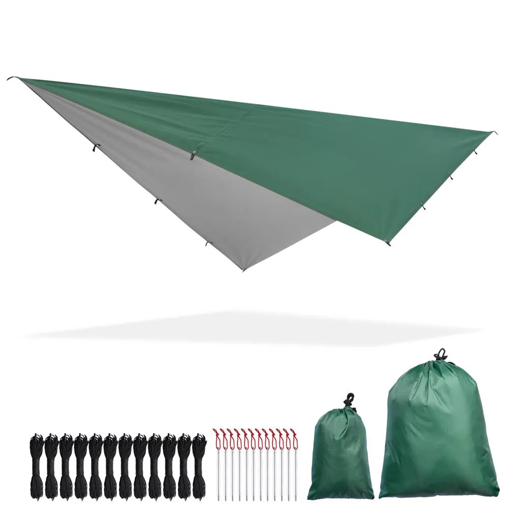 TheLAShop 10x13ft Waterproof Camping Tarp Lightweight UV50  PU3,000mm