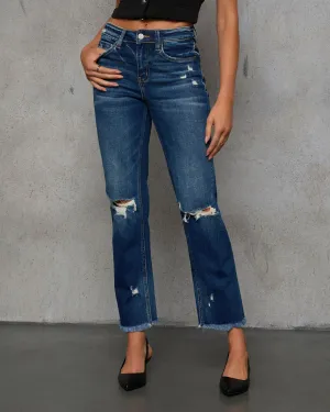 Tinslee Cropped Straight Leg Jeans