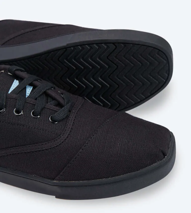 TOMS Heritage Canvas Mens Carlo Shoes - Black/Black