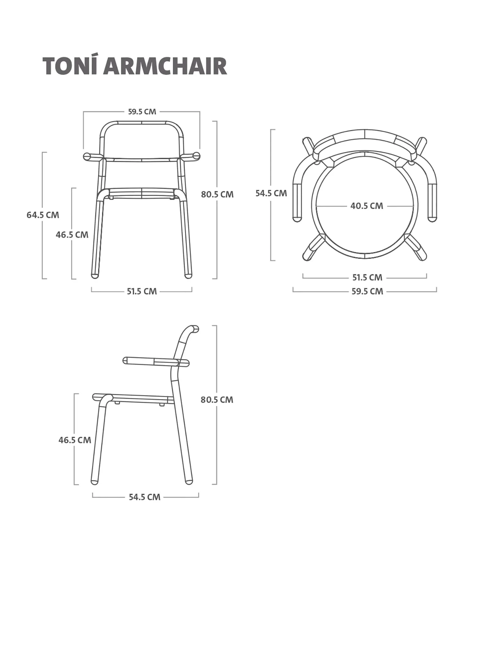 Toní Armchair<br> Set of 4