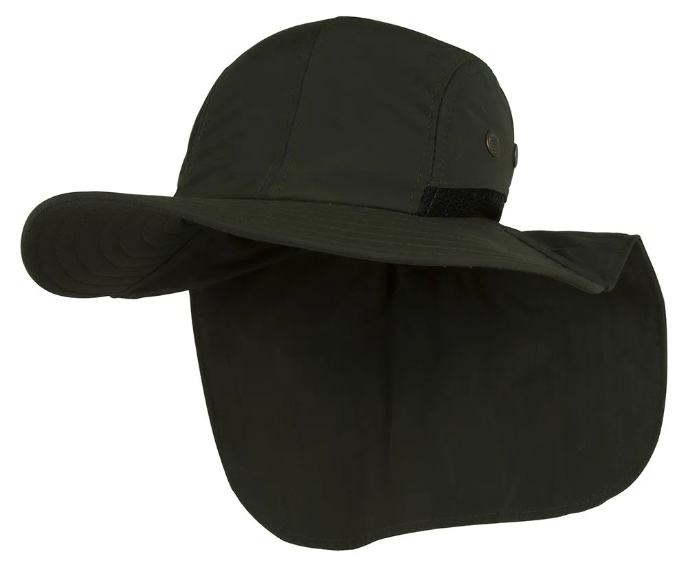 TopHeadwear 4 Panel Large Bill Flap Sun Hat