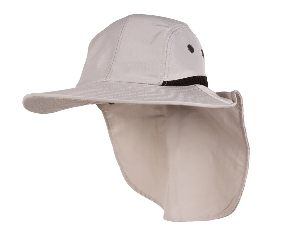 TopHeadwear 4 Panel Large Bill Flap Sun Hat