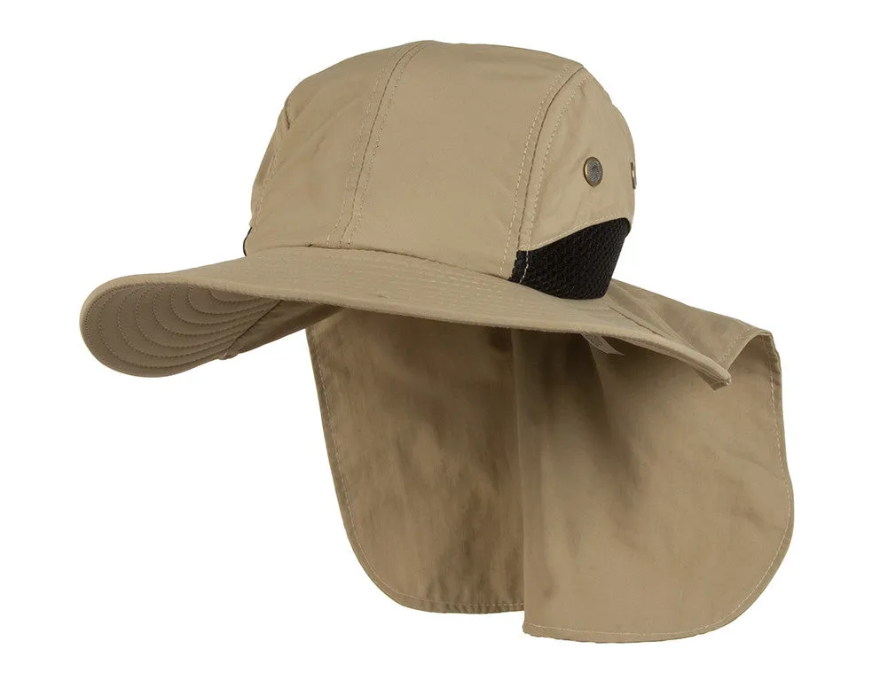 TopHeadwear 4 Panel Large Bill Flap Sun Hat