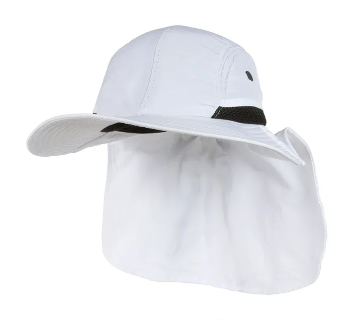 TopHeadwear 4 Panel Large Bill Flap Sun Hat