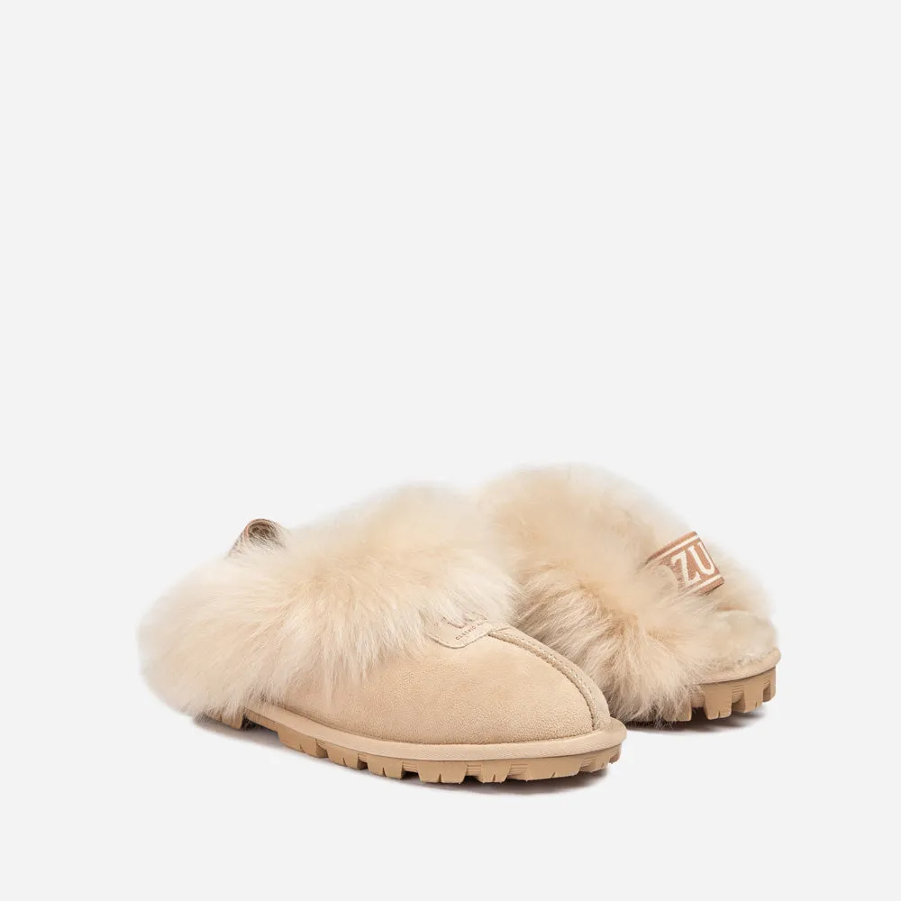 Ugg Coquette Premium Esperanza Sheepskin Slipper (Elastic Backstrap) (Detachable Feature)