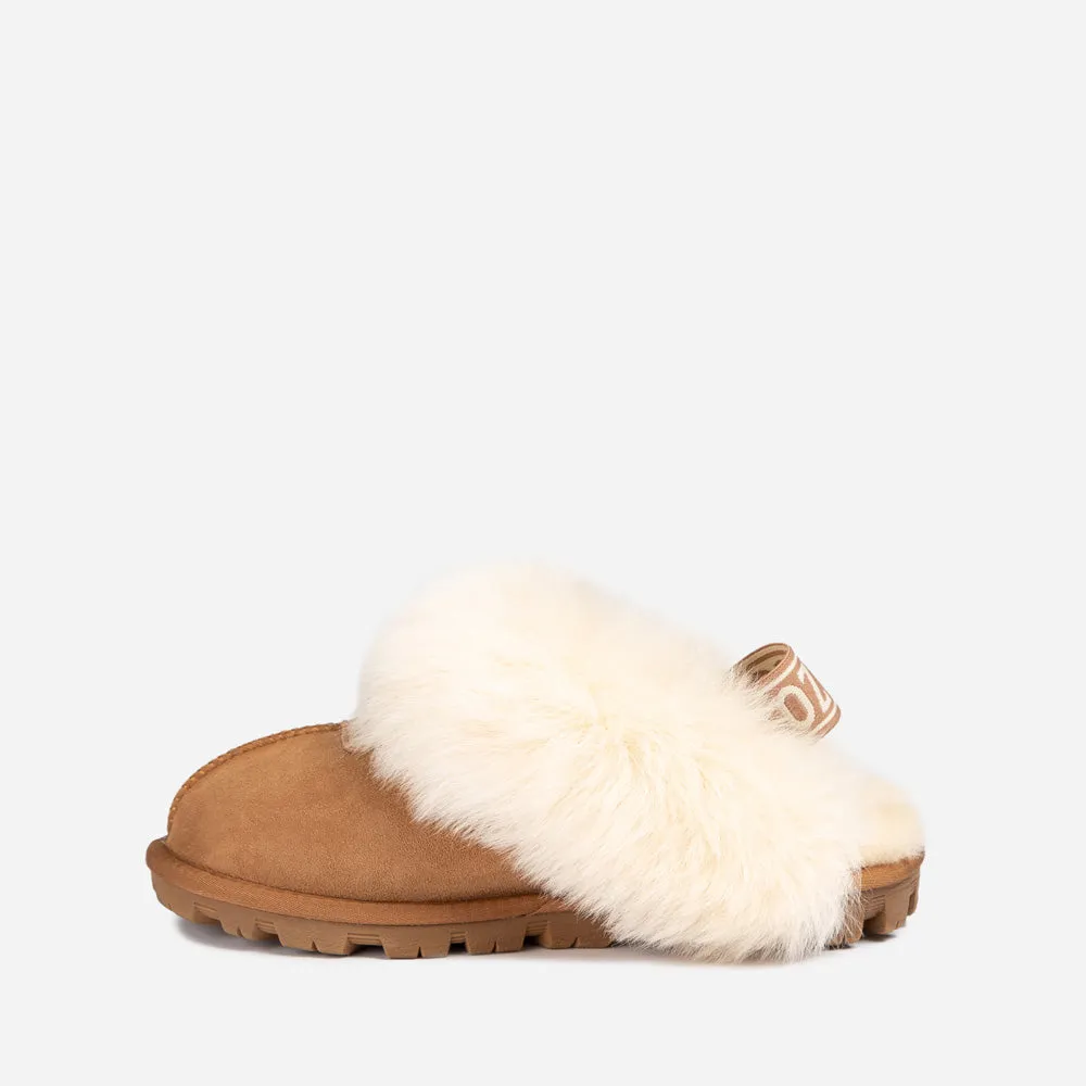 Ugg Coquette Premium Esperanza Sheepskin Slipper (Elastic Backstrap) (Detachable Feature)