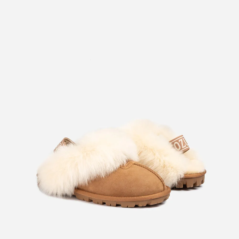 Ugg Coquette Premium Esperanza Sheepskin Slipper (Elastic Backstrap) (Detachable Feature)