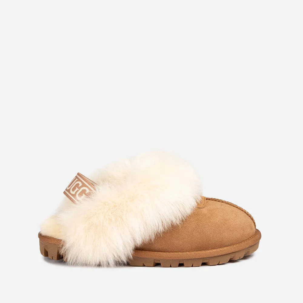 Ugg Coquette Premium Esperanza Sheepskin Slipper (Elastic Backstrap) (Detachable Feature)