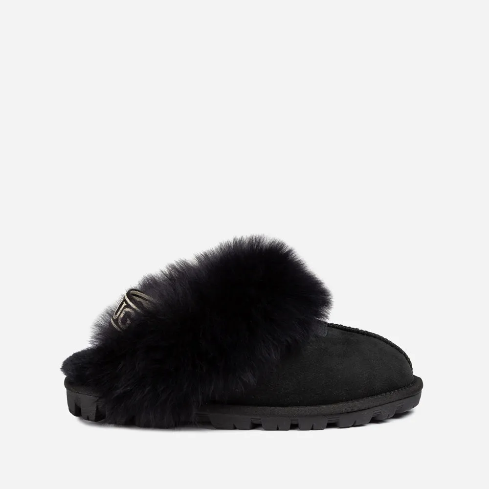 Ugg Coquette Premium Esperanza Sheepskin Slipper (Elastic Backstrap) (Detachable Feature)