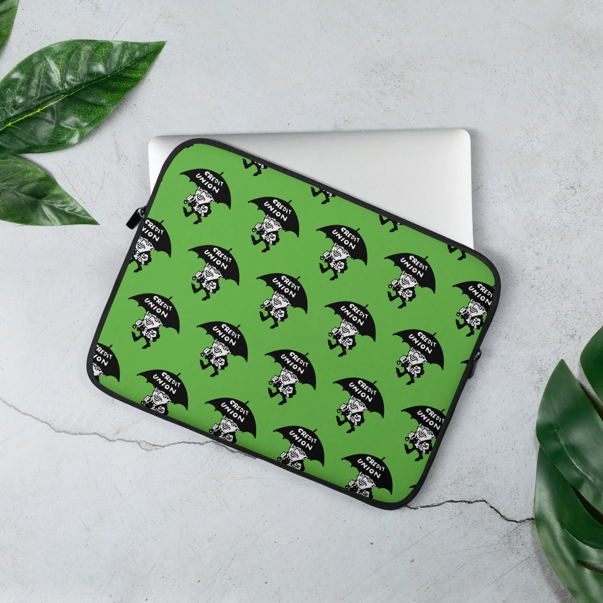 Umbrella Man Laptop Sleeve (13” & 15”) – Green