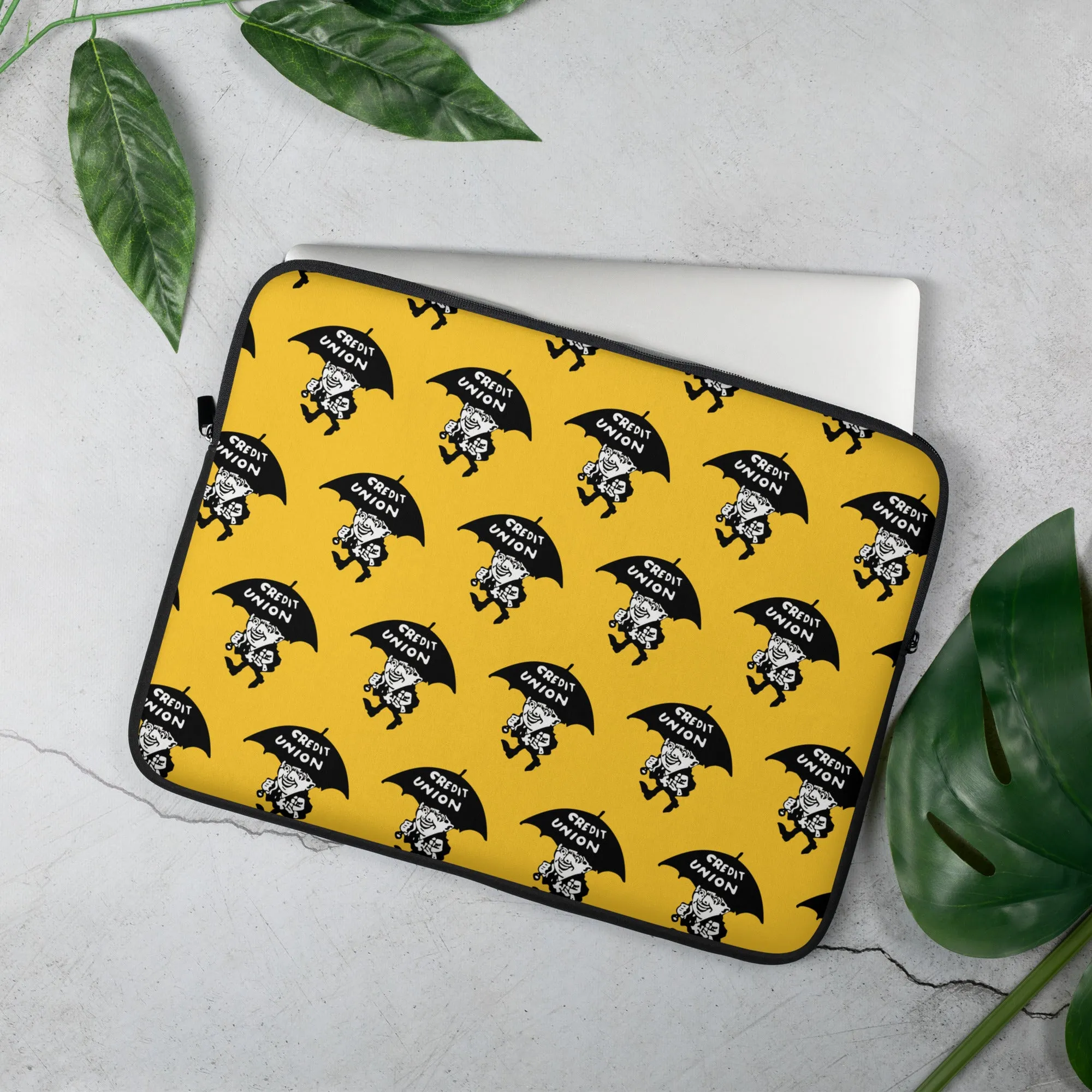 Umbrella Man Laptop Sleeve (13” & 15”) – Yellow