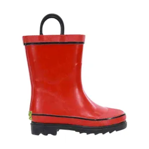 Western Chief Kids' Firechief 2 Rain Boot - Dark Red